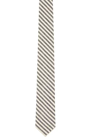 ENGINEERED GARMENTS Black & Beige Stripe Tie