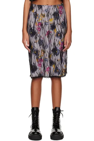 Anna Sui SSENSE Exclusive Purple Midi Skirt