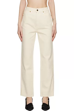 Khaite Off-White Abagail Jeans