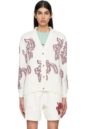 Moncler White Roger Rabbit Cardigan
