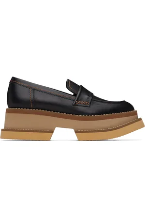 Robert Clergerie Black Banel Loafers
