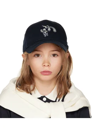 Moncler Kids Navy Embroidered Cap
