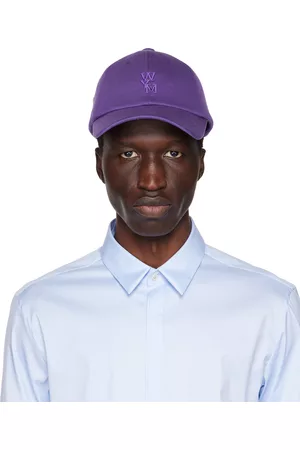 WOOYOUNGMI Purple Embroidered Cap