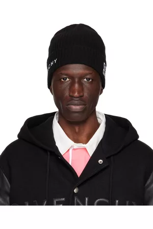 Givenchy Black Embroidered Beanie