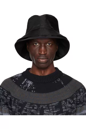 SACAI Men Hats - Black Double Brim Bucket Hat