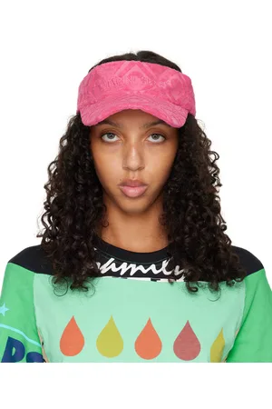 Marine Serre Pink Embroidered Visor