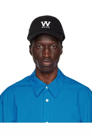 WOOYOUNGMI Men Caps - Black W Patch Cap