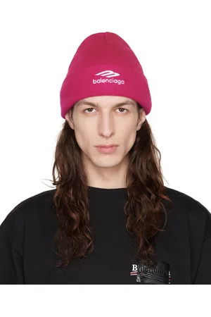 Balenciaga Pink 3B Sports Icon Beanie