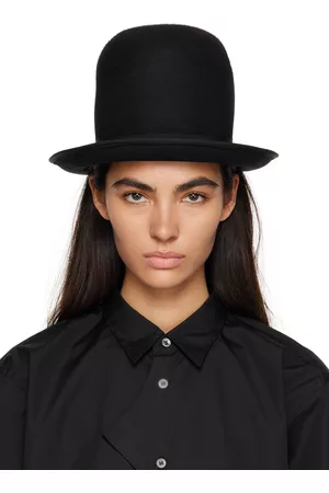 Comme des Garçons Women Hats - Black Structured Fedora