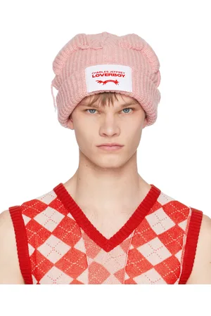 Charles Jeffrey Loverboy Pink Chunky Ears Beanie