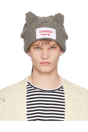 Charles Jeffrey Loverboy Gray Chunky Racoon Beanie