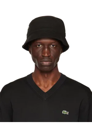Lacoste Men Hats - Black Patch Bucket Hat