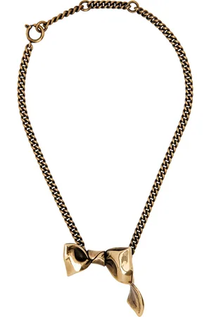 Acne Studios Gold Karen Kilimnik Edition Bow Necklace