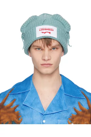 Charles Jeffrey Loverboy Men Beanies - Blue Chunky Ears Beanie