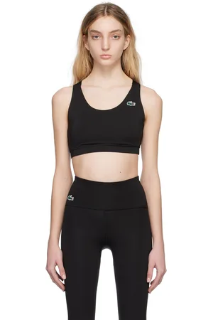 Lacoste Women Sports Bras - Black Criss-Cross Sport Bra