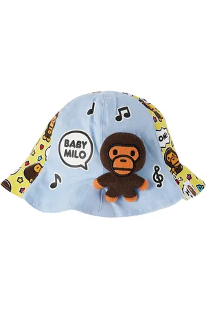 BAPE Kids Blue & Yellow Baby Milo Speech Bucket Hat