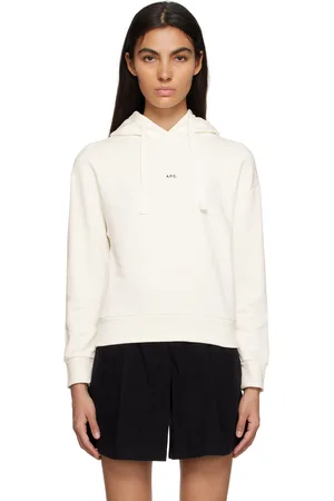 A.P.C. White Christina Hoodie