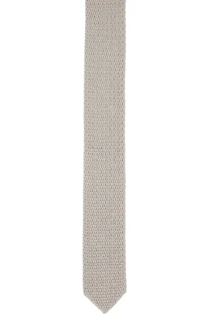 Tom Ford Off-White Knit Tie