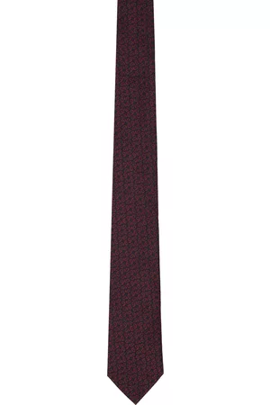 Z Zegna Navy & Red Paisley Tie
