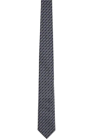 Z Zegna Blue Jacquard Tie