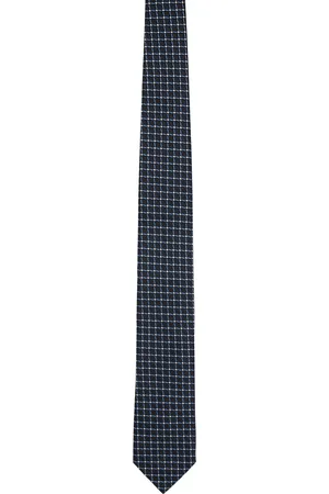 Z Zegna Blue Jacquard Tie