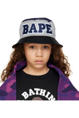 BAPE Kids Navy Colorblock Bucket Hat