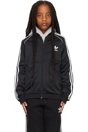 adidas Kids Black Adicolor SST Big Kids Track Jacket