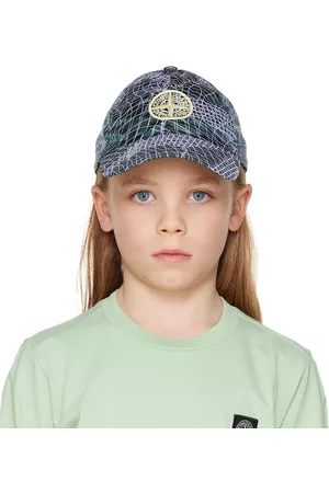 Stone Island Kids Green Embroidered Cap