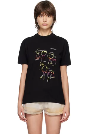 OFF-WHITE Girls T-shirts - Black Kids Arrows T-Shirt