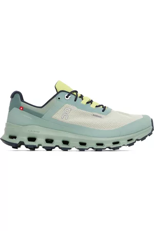 On Running Green Waterproof Cloudvista Sneakers