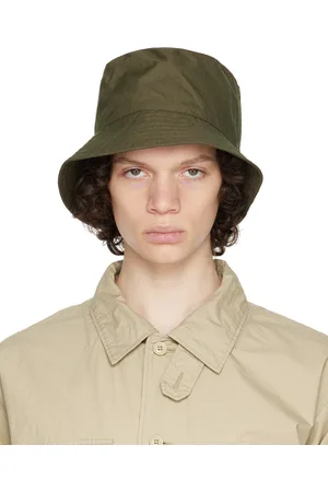 ENGINEERED GARMENTS Green Quilted Bucket Hat