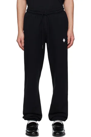 MARCELO BURLON Black Cross Lounge Pants
