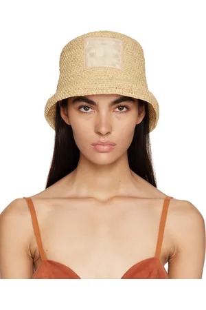 Jacquemus Women Hats - Beige Le Raphia 'Le Bob Ficiu' Hat