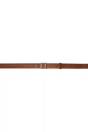 Acne Studios Brown Leather Buckle Belt