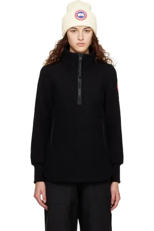 Canada Goose Women Jackets - Black HUMANATURE Severn Track Jacket