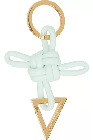 Bottega Veneta Green Triangle Key Ring