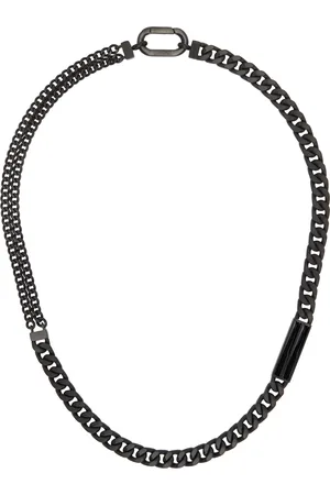 Z Zegna Black ID Necklace
