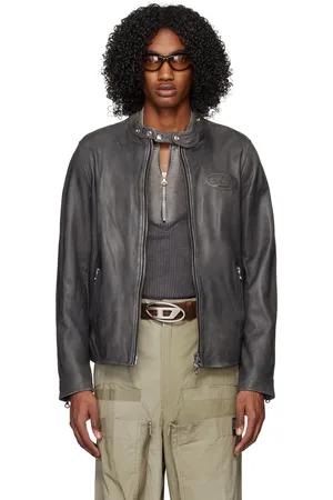 Diesel leather deals jacket