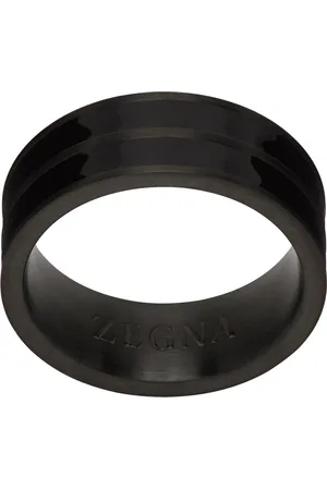 Z Zegna Black Band Ring