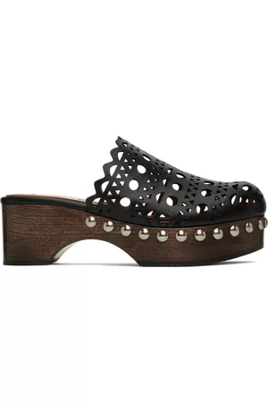 Alaïa Black Vienne Clogs