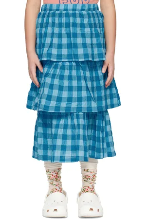 The Campamento Kids Blue Tiered Skirt