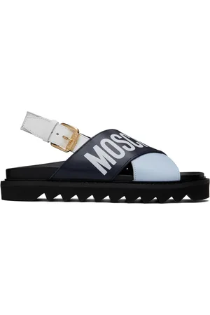 Moschino Multicolor Criss-Cross Sandals