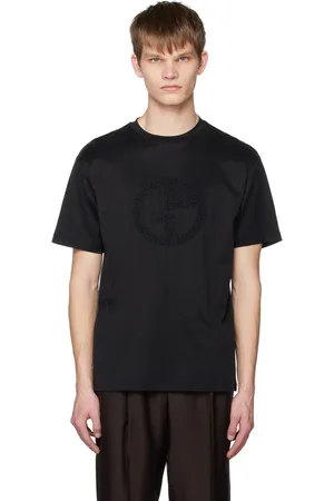 Armani Black Embroidered T-Shirt