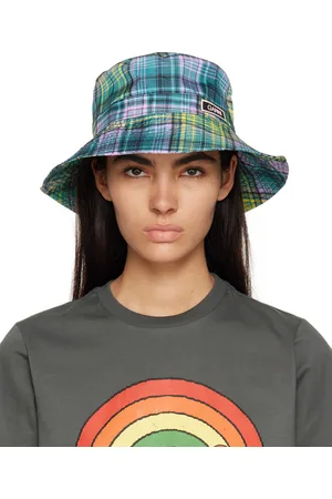 Ganni Green Printed Tech Bucket Hat