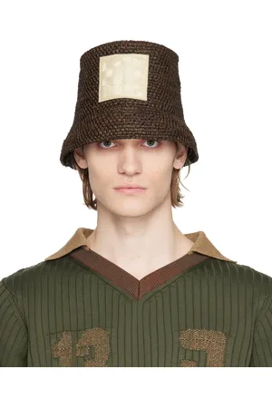 Jacquemus Brown Le Raphia 'Le Bob Ficiu' Bucket Hat