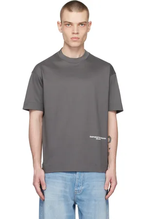 Emporio Armani Gray Printed T-Shirt