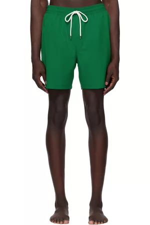Ralph Lauren Green Embroidered Swim Shorts