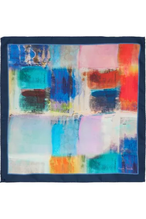 Paul Smith Men Pocket Squares - Multicolor Printed Pocket Square