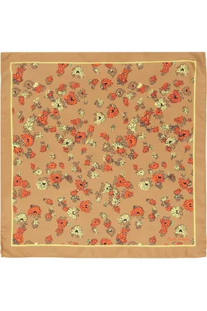 Paul Smith Brown Floral Pocket Square