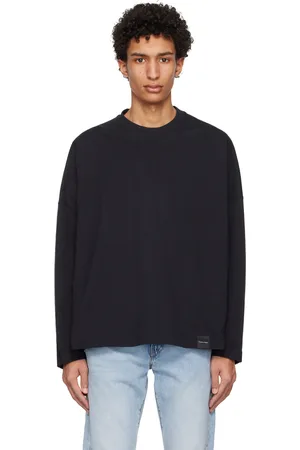 Calvin Klein Black Relaxed Fit Long Sleeve T-Shirt